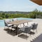 Armen Living Koala and Calica 5 Piece Dining Set in Light Eucalyptus and Metal with Gray Rope 840254332348 - alternate 7